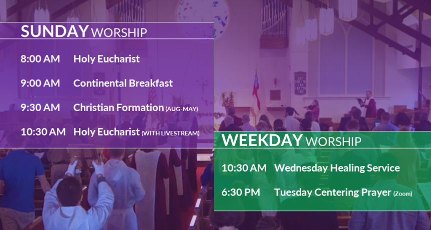 WORSHIP SCHEDULE